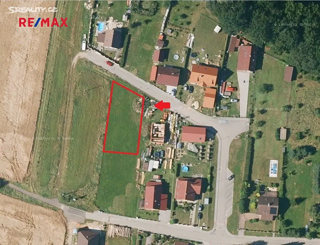 Prodej  stavebního pozemku 867 m², Stráž nad Nežárkou, okres Jindřichův Hradec