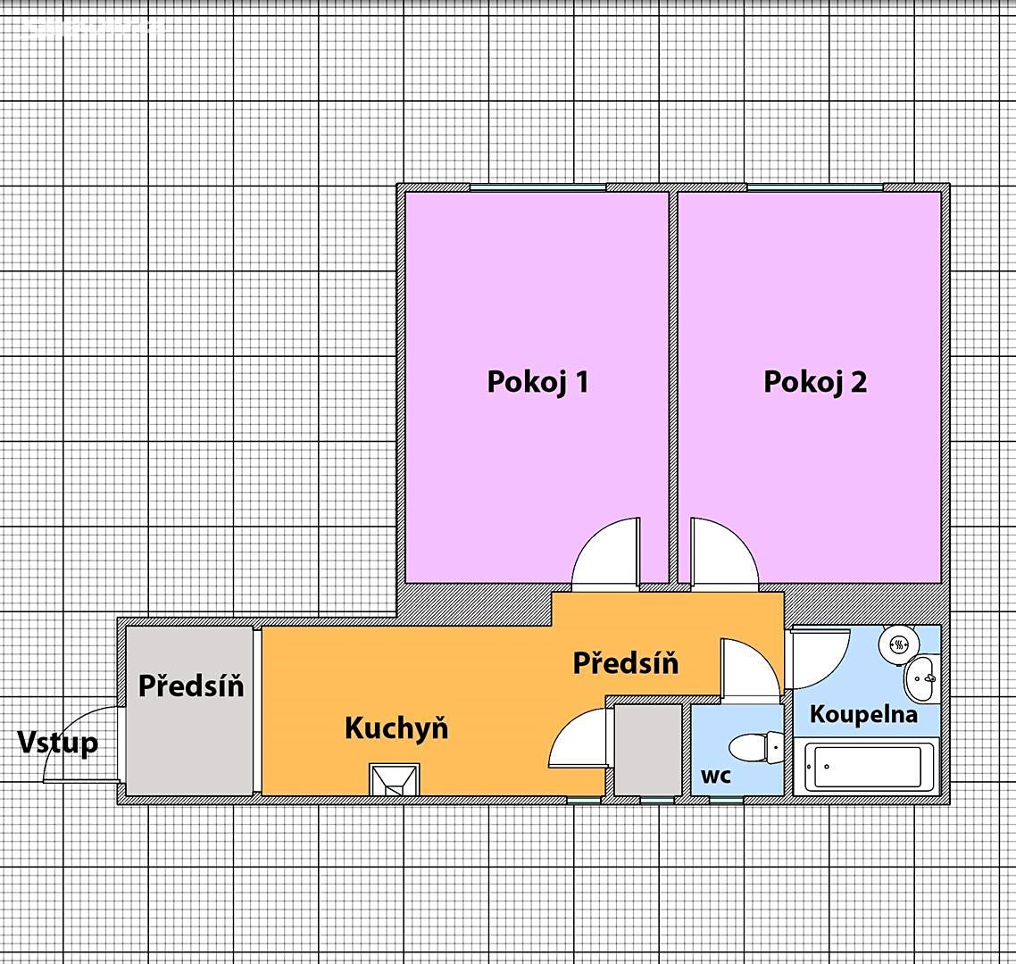 Prodej bytu 2+kk 48 m², Sportovní, Praha 10 - Vršovice