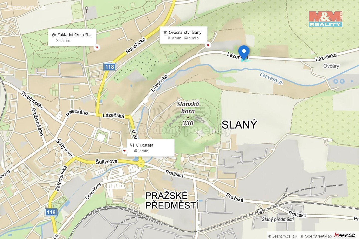 Prodej  zahrady 761 m², Lázeňská, Slaný