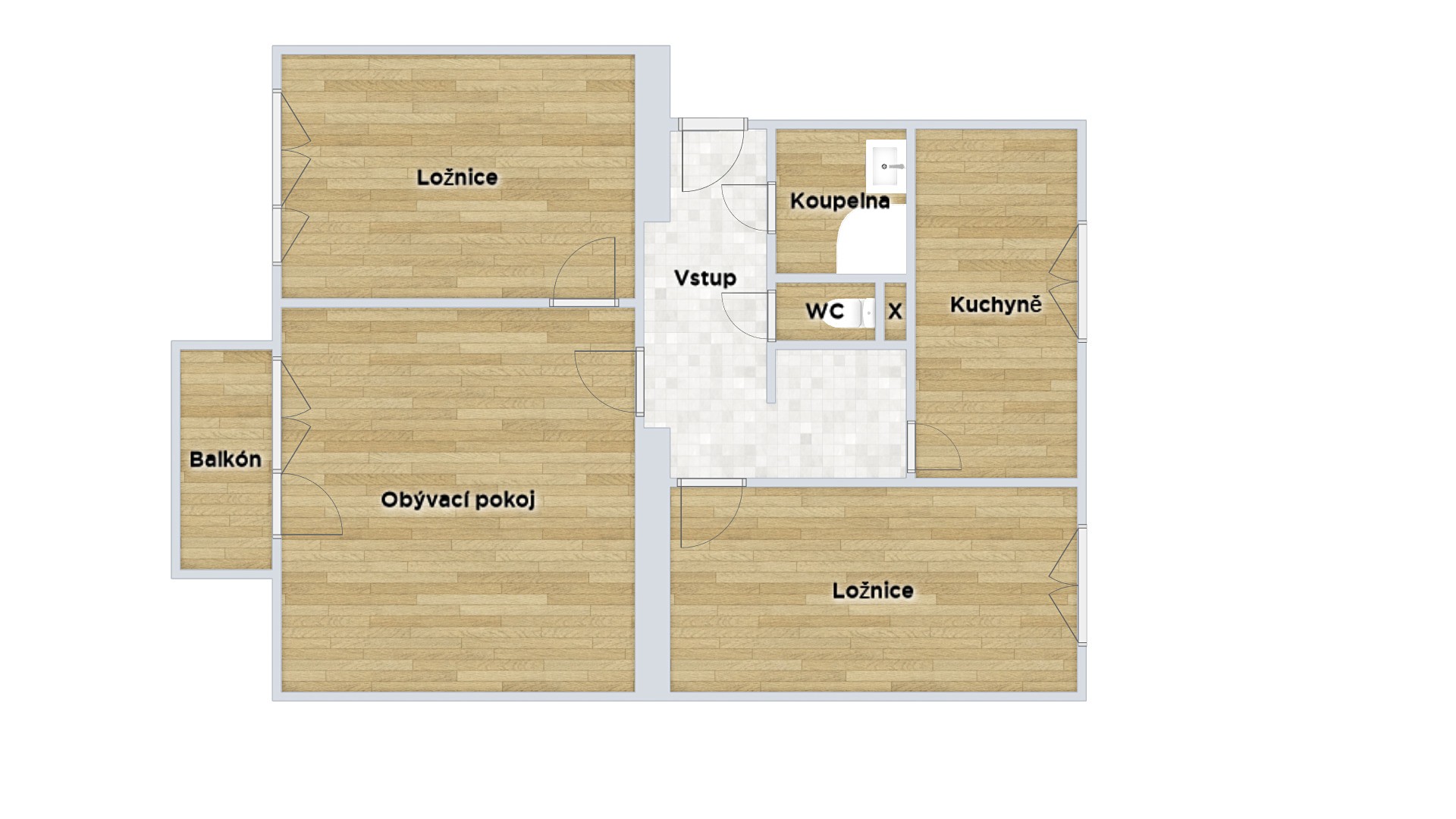 Prodej bytu 3+1 63 m², Dukelská, Litomyšl - Litomyšl-Město