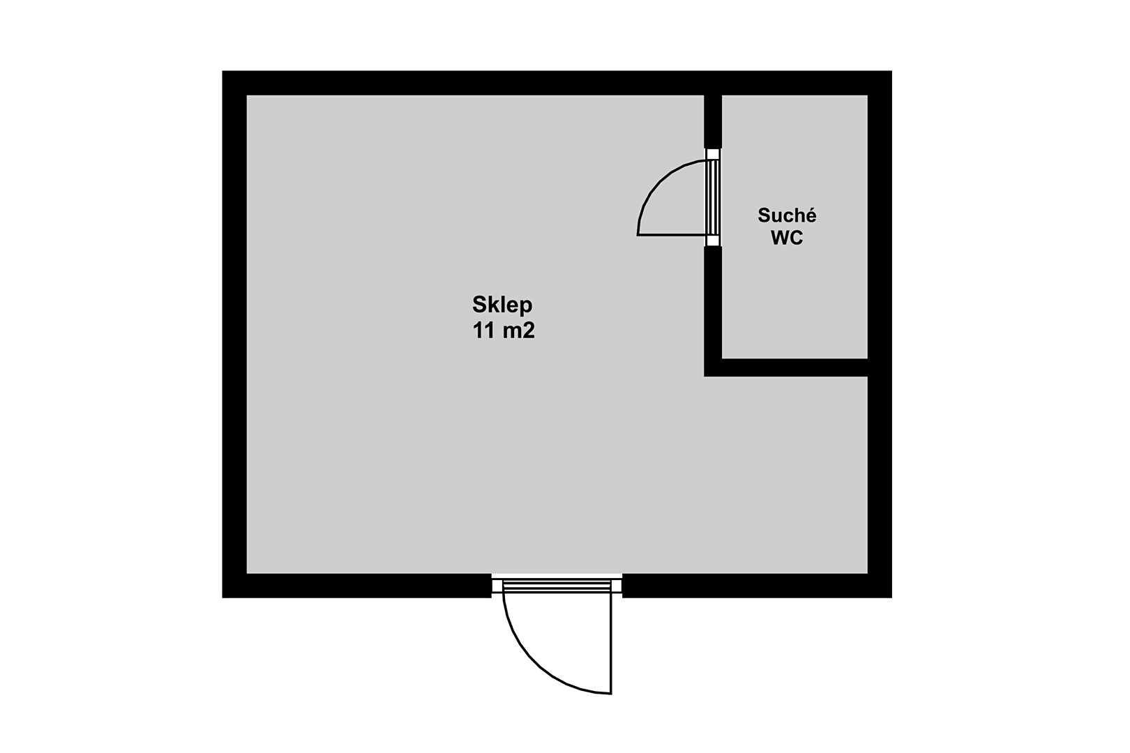 Prodej  chaty 27 m², pozemek 400 m², Mezina, okres Bruntál