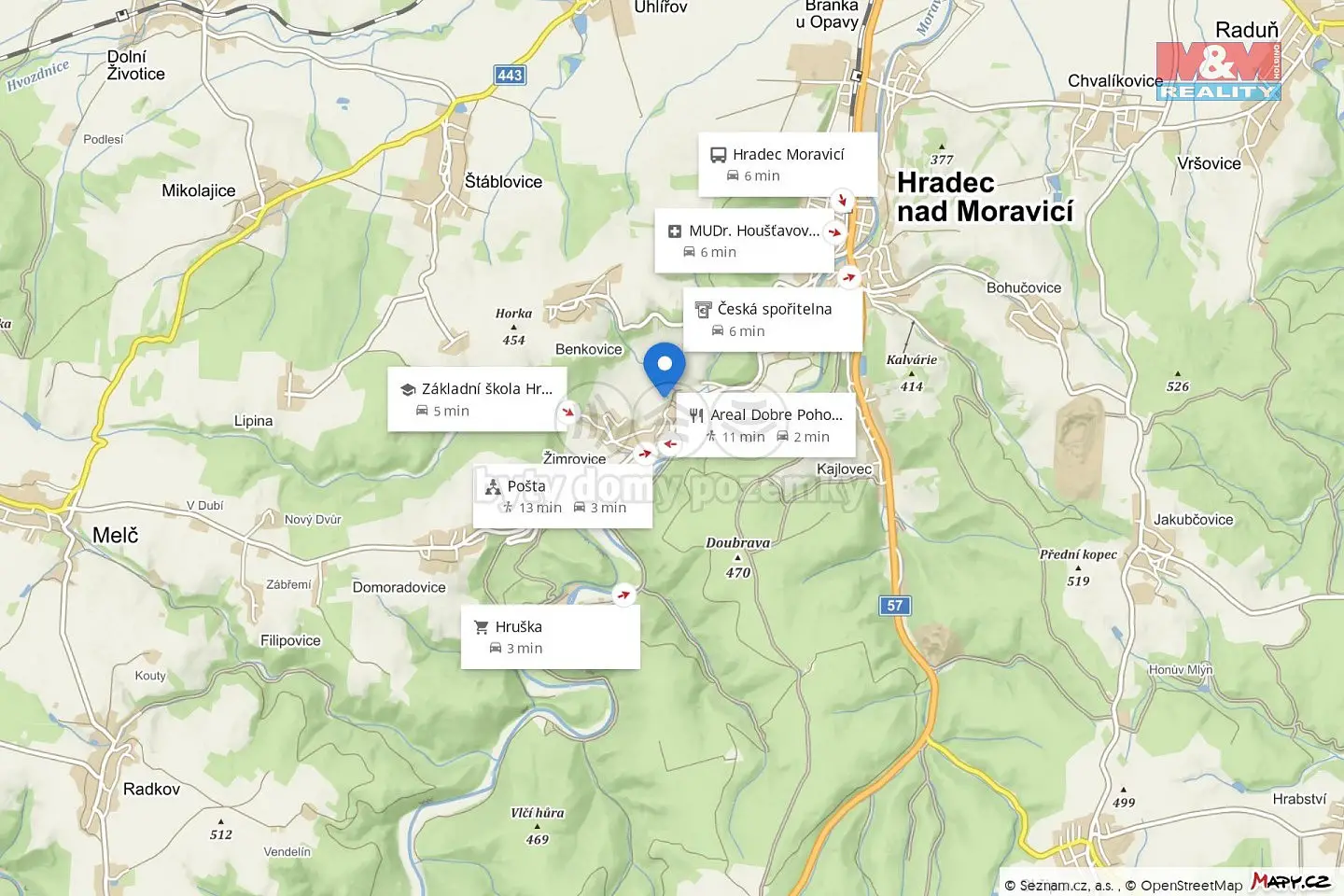 Hradec nad Moravicí - Žimrovice, okres Opava