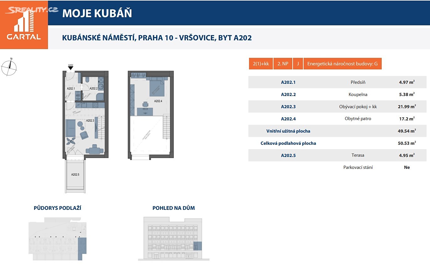 Prodej bytu 2+kk 50 m², Kubánské náměstí, Praha 10 - Vršovice