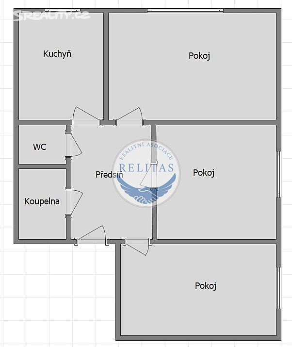 Prodej bytu 3+1 73 m², Bolešiny - Kroměždice, okres Klatovy