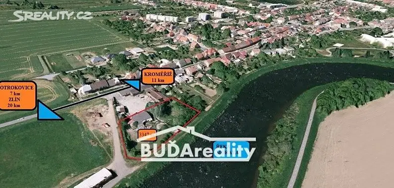 Prodej  komerčního pozemku 3 347 m², Kvasice, okres Kroměříž