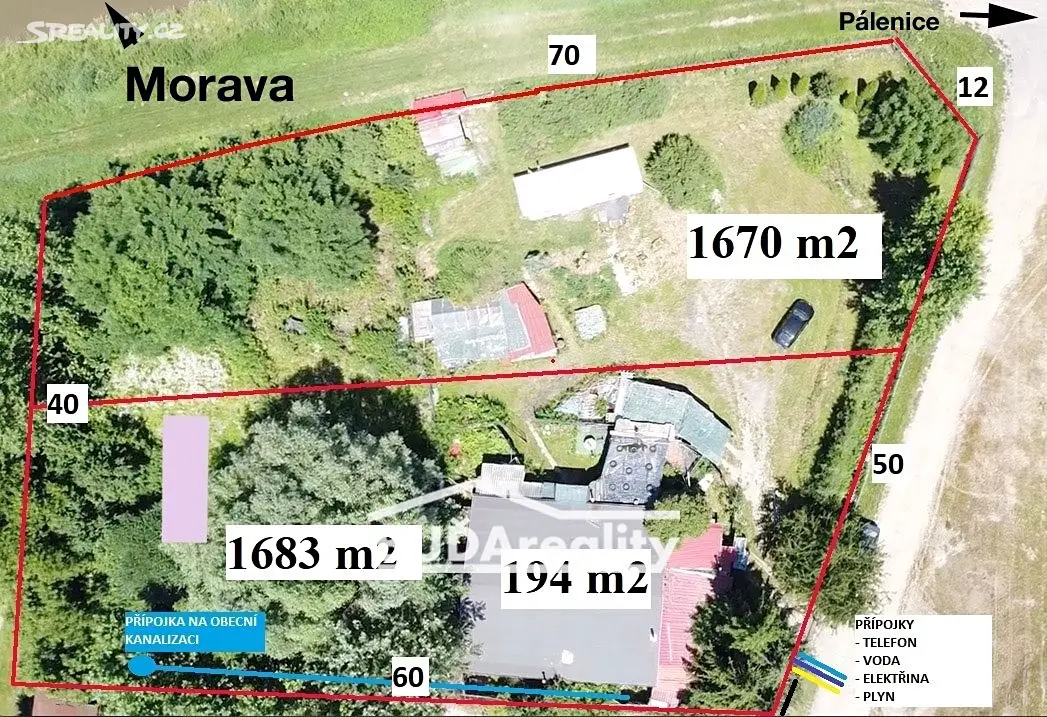 Prodej  komerčního pozemku 1 683 m², Bělovská, Kvasice