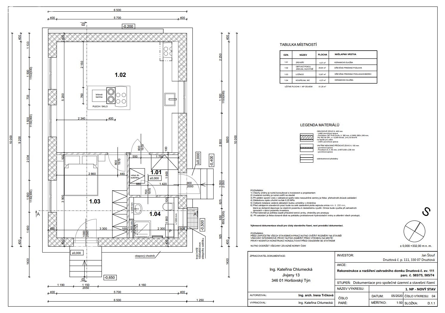 Prodej  chaty 51 m², pozemek 42 m², Druztová, okres Plzeň-sever