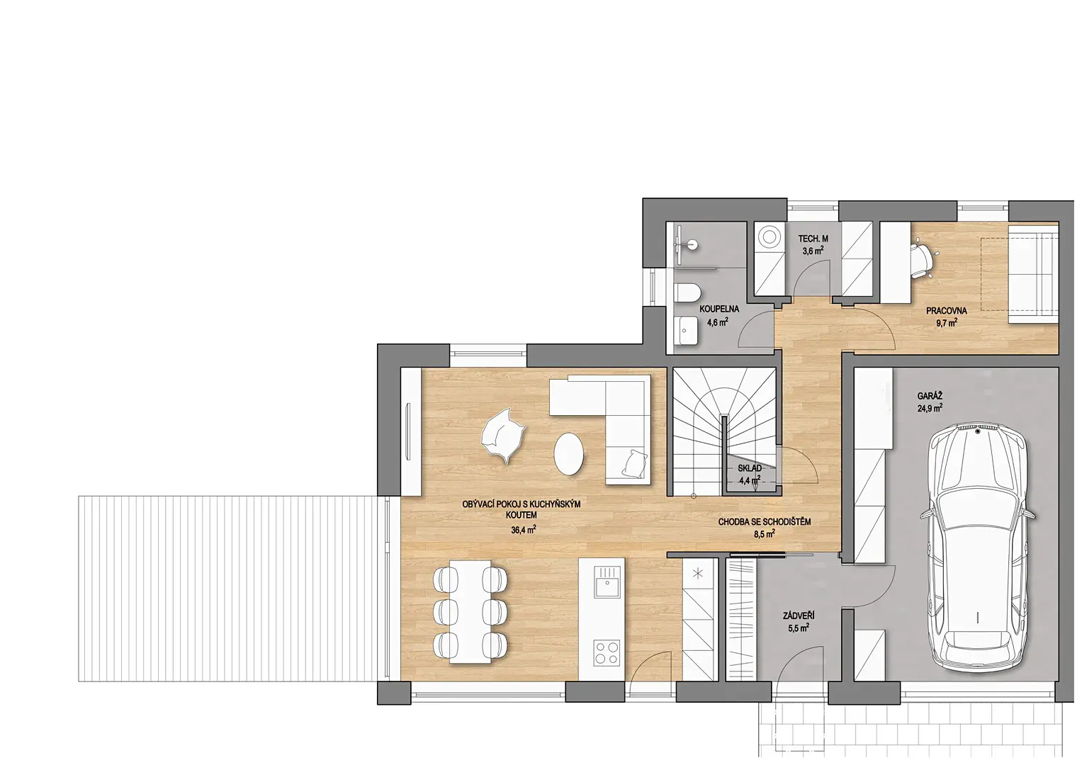 Prodej  rodinného domu 160 m², pozemek 360 m², Chrášťany - Bylany, okres Kolín