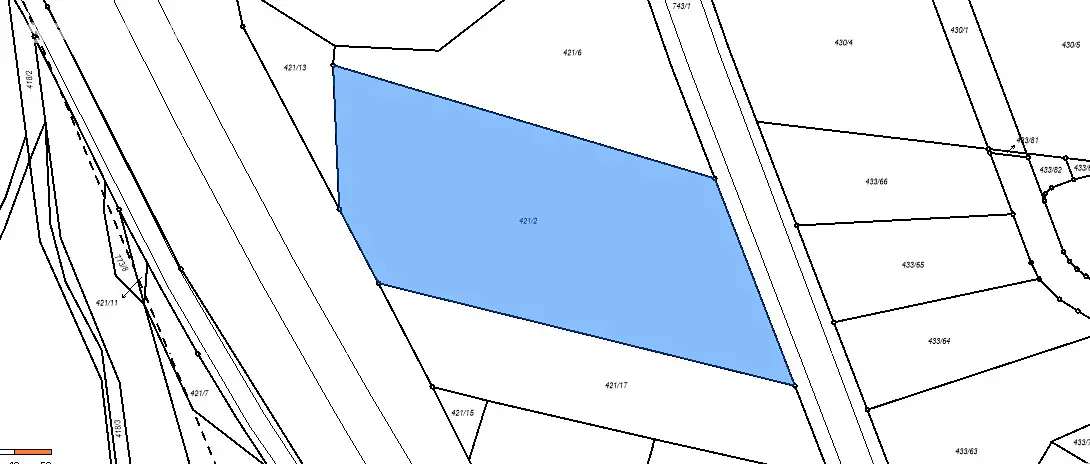 Prodej  komerčního pozemku 5 651 m², Písek - Semice, okres Písek