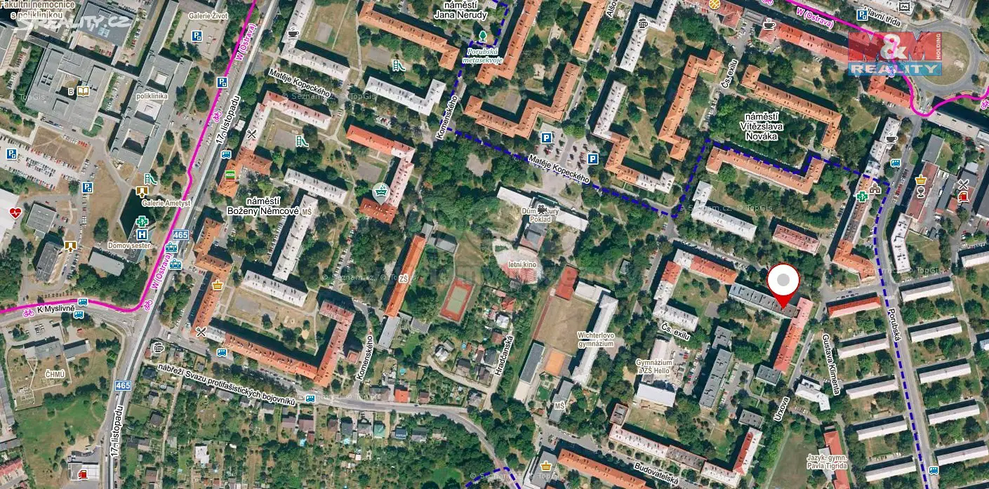 Pronájem bytu 3+kk 82 m², Matěje Kopeckého, Ostrava - Poruba