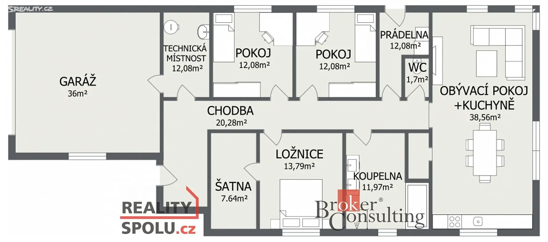 Prodej  rodinného domu 168 m², pozemek 854 m², Plzeň - Lhota, okres Plzeň-město