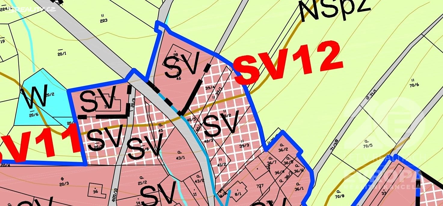 Prodej  stavebního pozemku 1 250 m², Bojiště - Mstislavice, okres Havlíčkův Brod