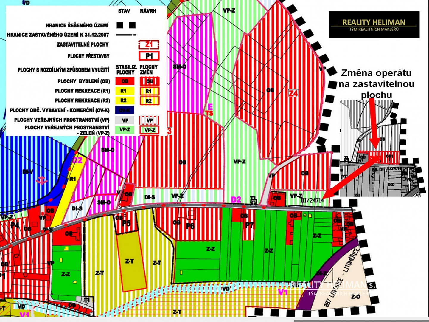 Prodej  stavebního pozemku 3 950 m², Píšťany, okres Litoměřice