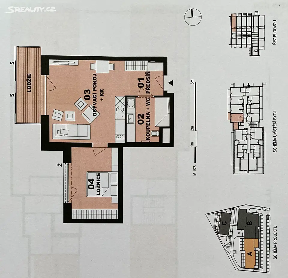 Pronájem bytu 2+kk 57 m², Vondřichova, Mladá Boleslav - Mladá Boleslav III