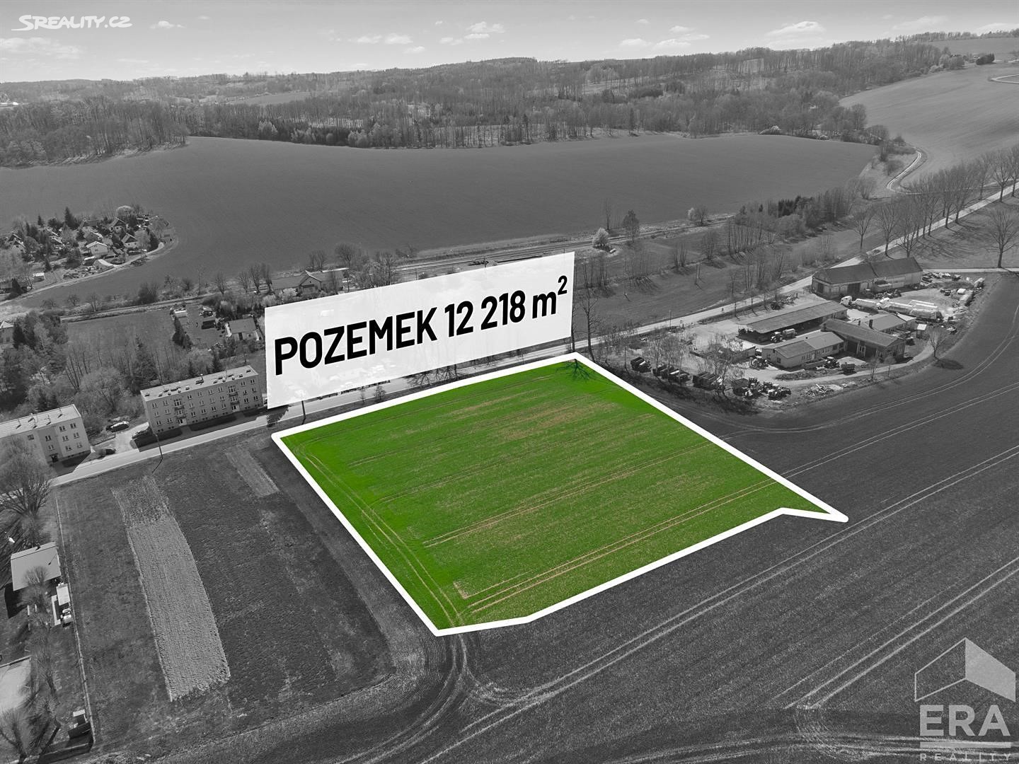 Prodej  stavebního pozemku 12 218 m², Mladějov, okres Jičín