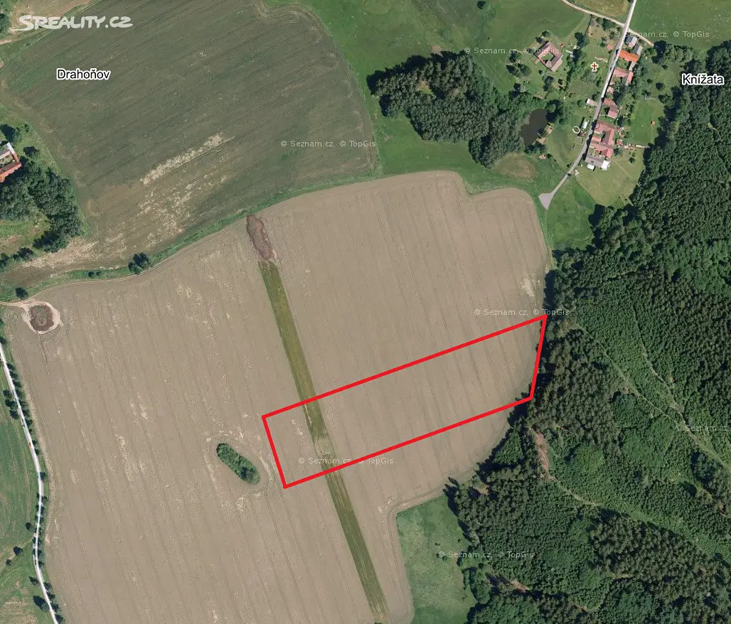 Prodej  pole 24 378 m², Těmice - Drahoňov, okres Pelhřimov