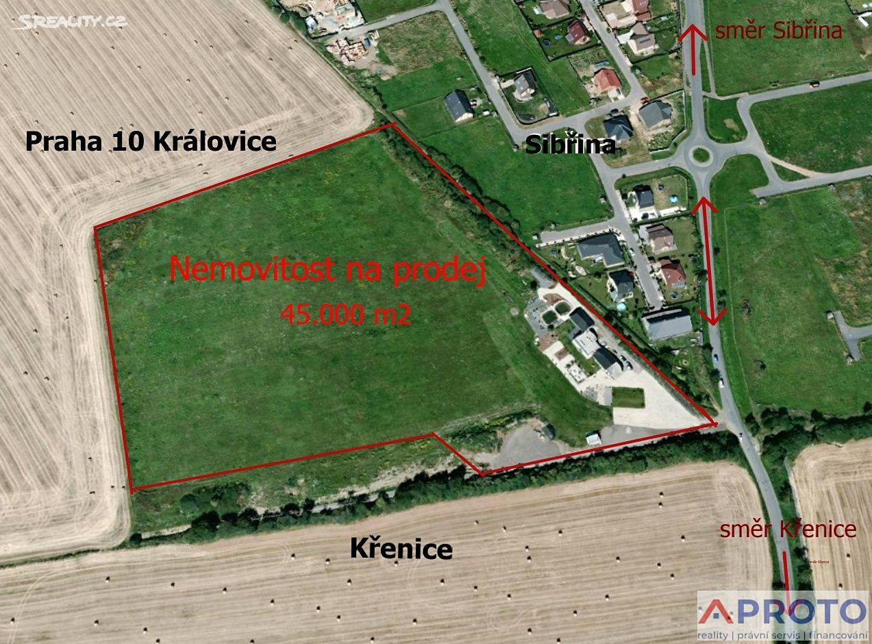 Prodej  zahrady 45 000 m², Křenice, okres Praha-východ