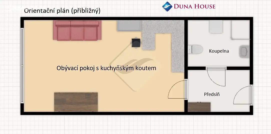 Prodej bytu 1+kk 25 m², Hnězdenská, Praha 8 - Troja