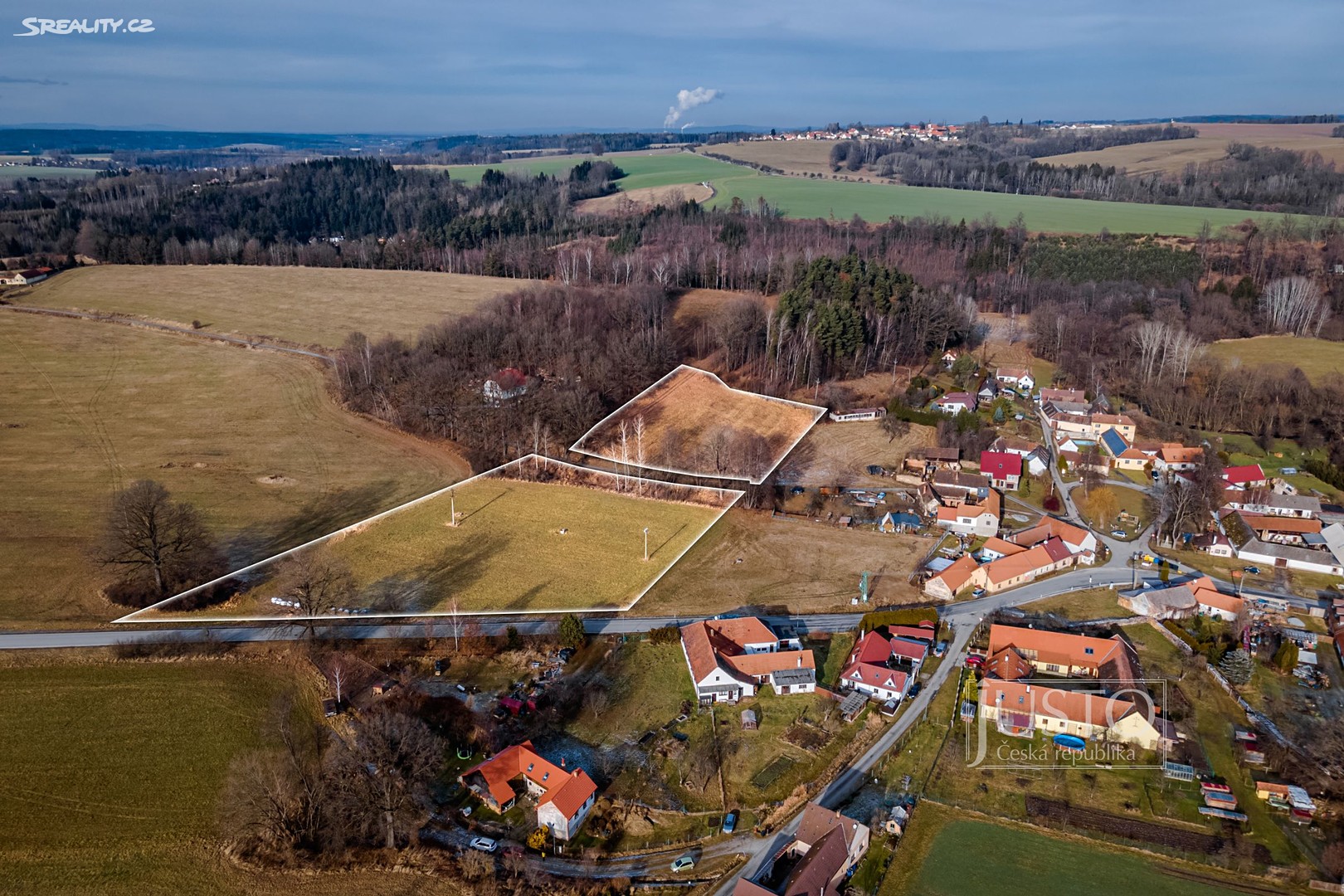 Prodej  stavebního pozemku 9 769 m², Komařice, okres České Budějovice