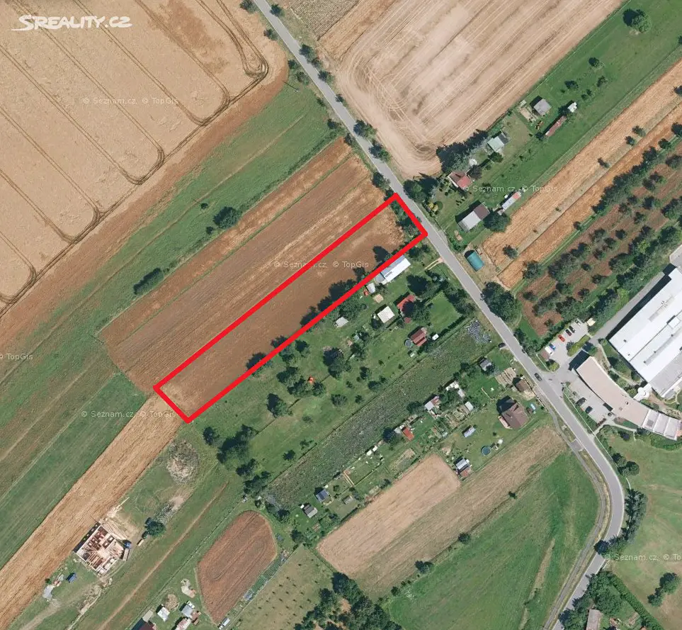Prodej  stavebního pozemku 3 886 m², Mladá Vožice, okres Tábor