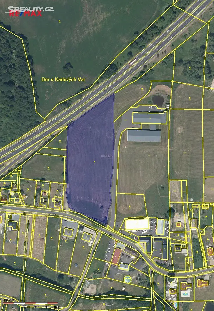 Prodej  komerčního pozemku 15 715 m², Sadov, okres Karlovy Vary
