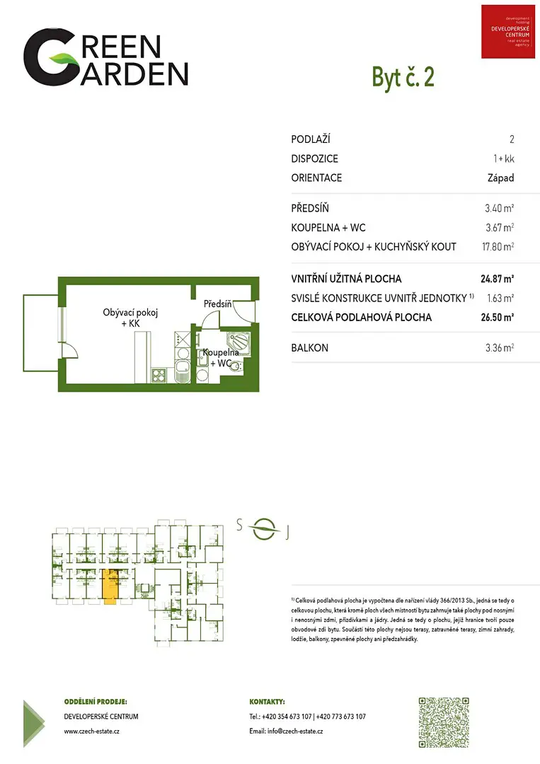 Prodej bytu 1+kk 27 m², Chebská, Mariánské Lázně
