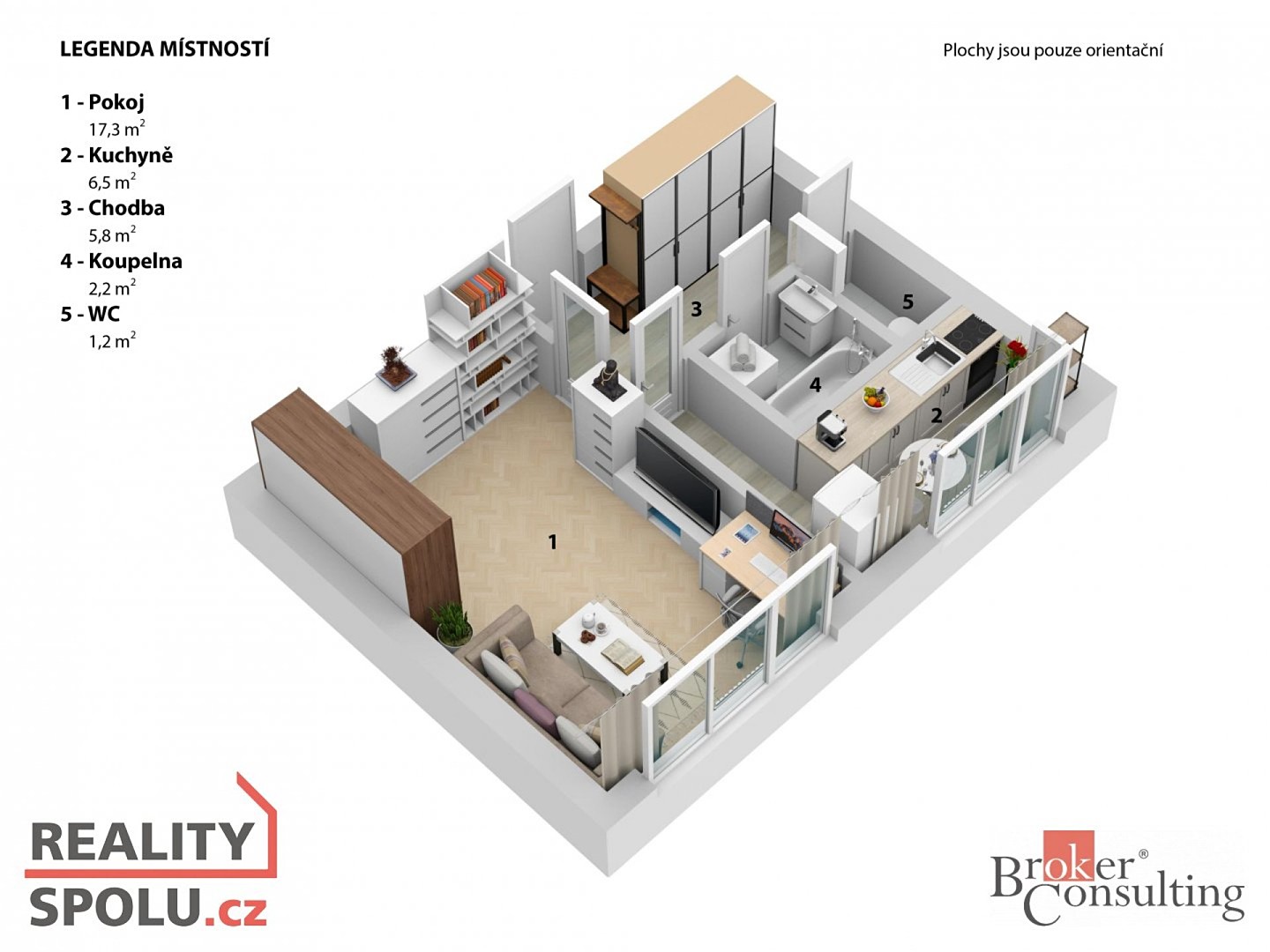 Prodej bytu 1+1 34 m², Jasmínová, Praha 10 - Záběhlice