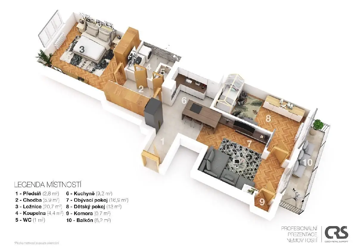 Prodej bytu 3+kk 87 m², Vinohradská, Praha 3 - Vinohrady