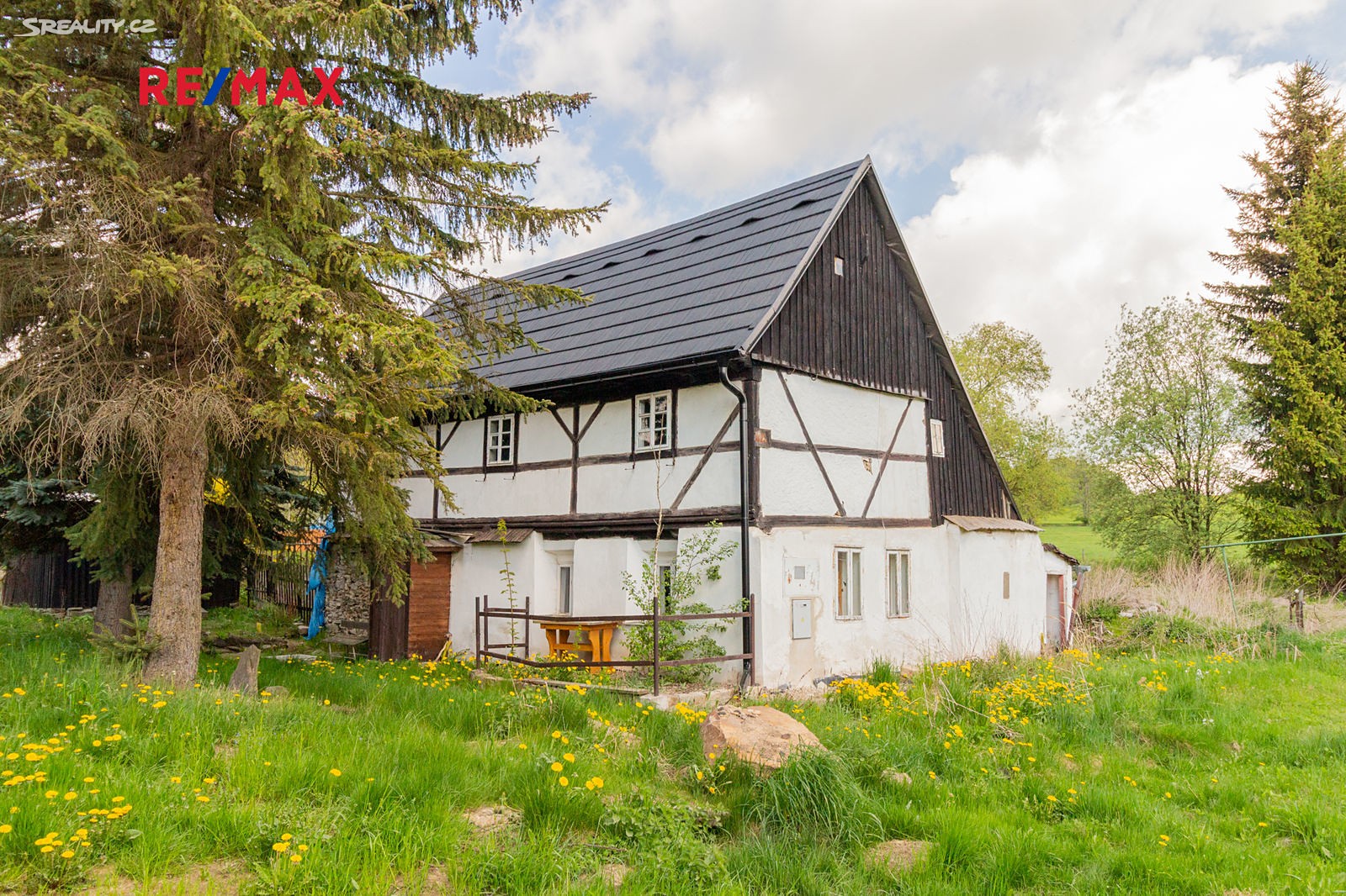 Prodej  chaty 260 m², pozemek 133 m², Málkov - Vysoká, okres Chomutov