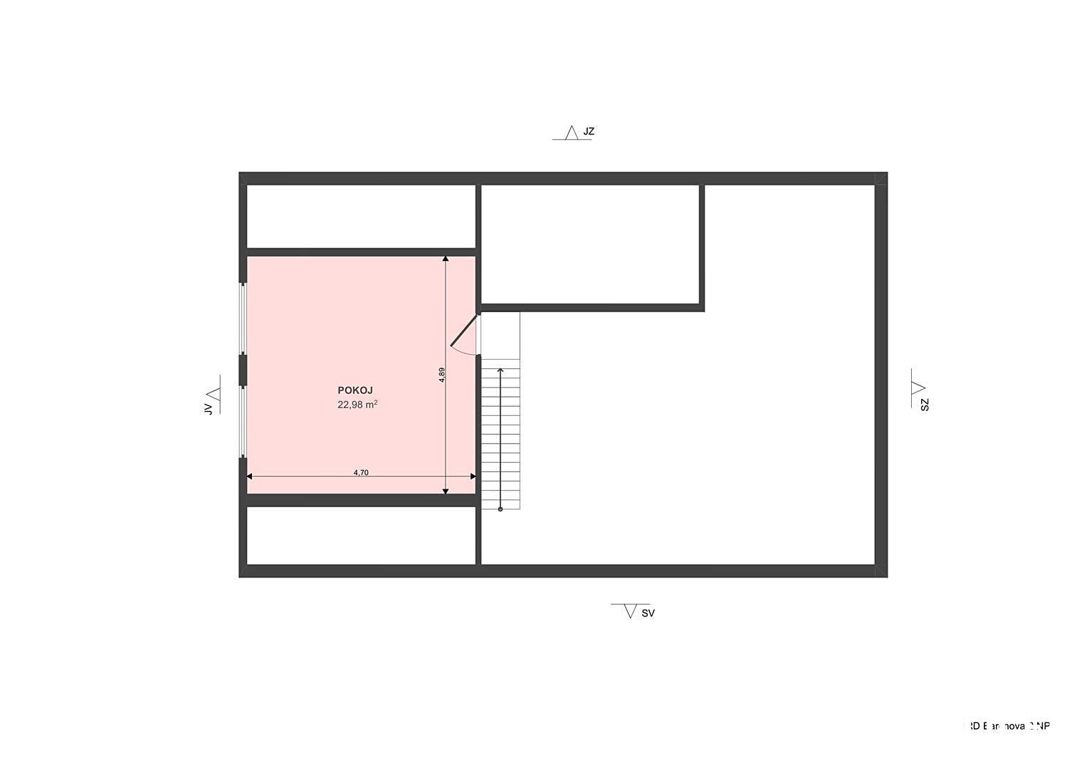 Prodej  rodinného domu 63 m², pozemek 432 m², Barchov, okres Hradec Králové