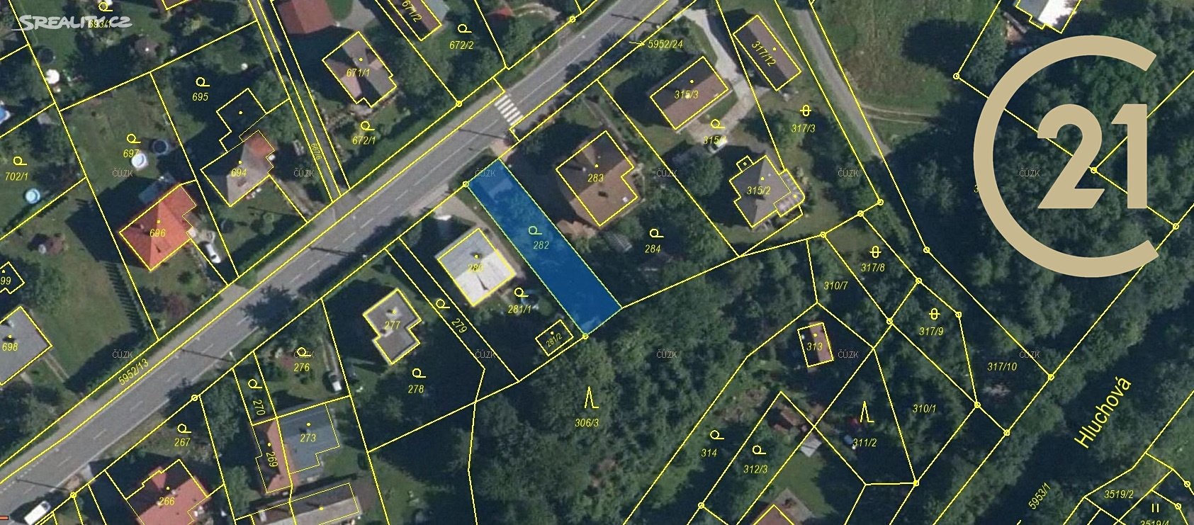 Prodej  stavebního pozemku 334 m², Bystřice, okres Frýdek-Místek