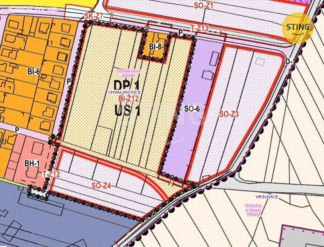 Prodej  stavebního pozemku 2 669 m², Chvalíkovice, okres Opava