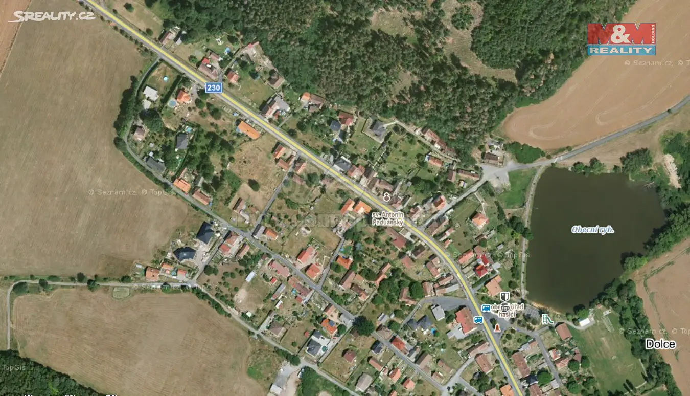 Prodej  stavebního pozemku 1 093 m², Dolce, okres Plzeň-jih