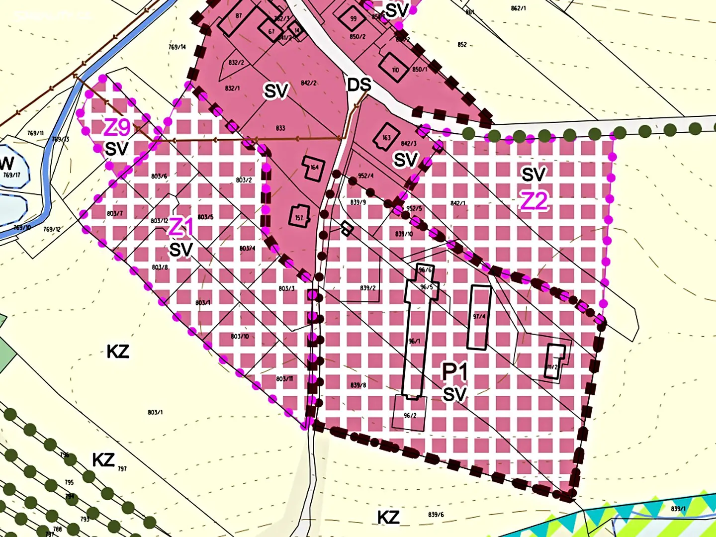 Prodej  stavebního pozemku 1 134 m², Krásněves, okres Žďár nad Sázavou