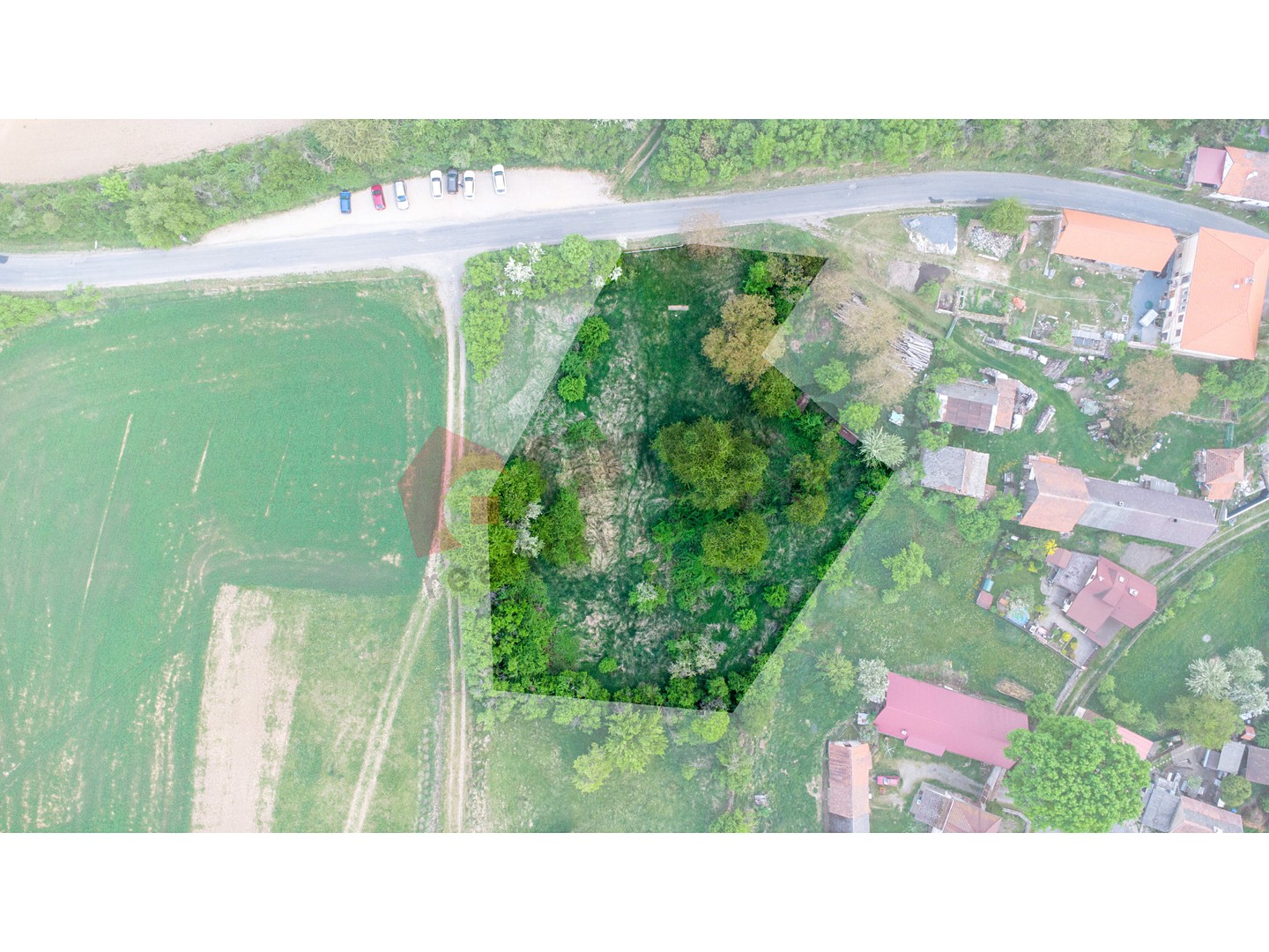 Prodej  stavebního pozemku 3 593 m², Krňany, okres Benešov