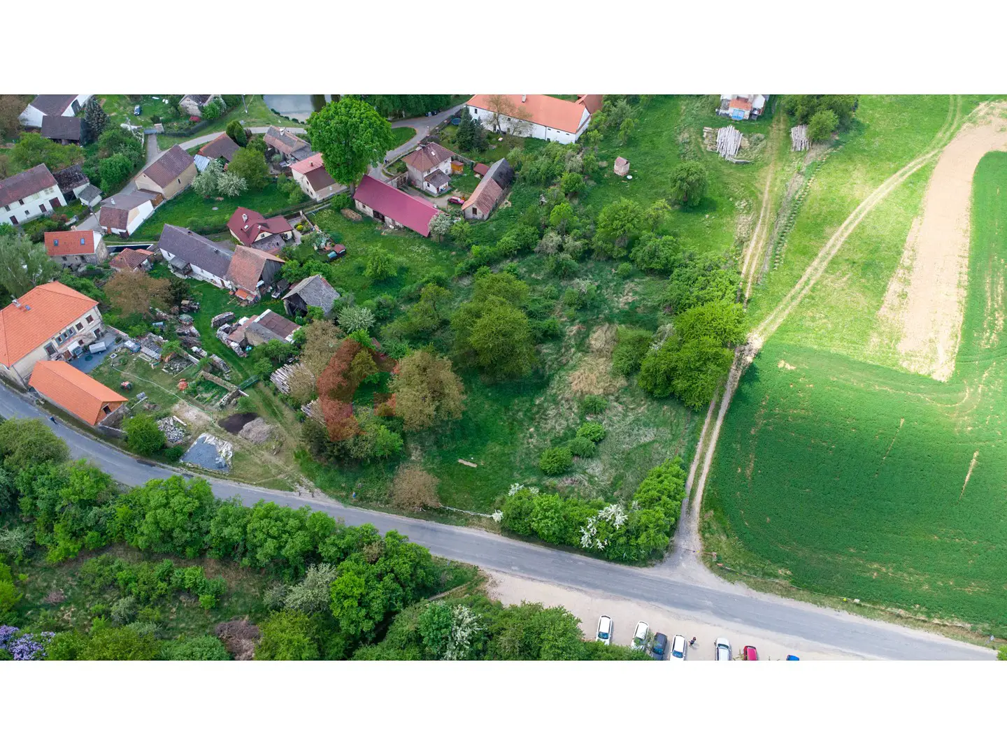 Prodej  stavebního pozemku 3 593 m², Krňany, okres Benešov
