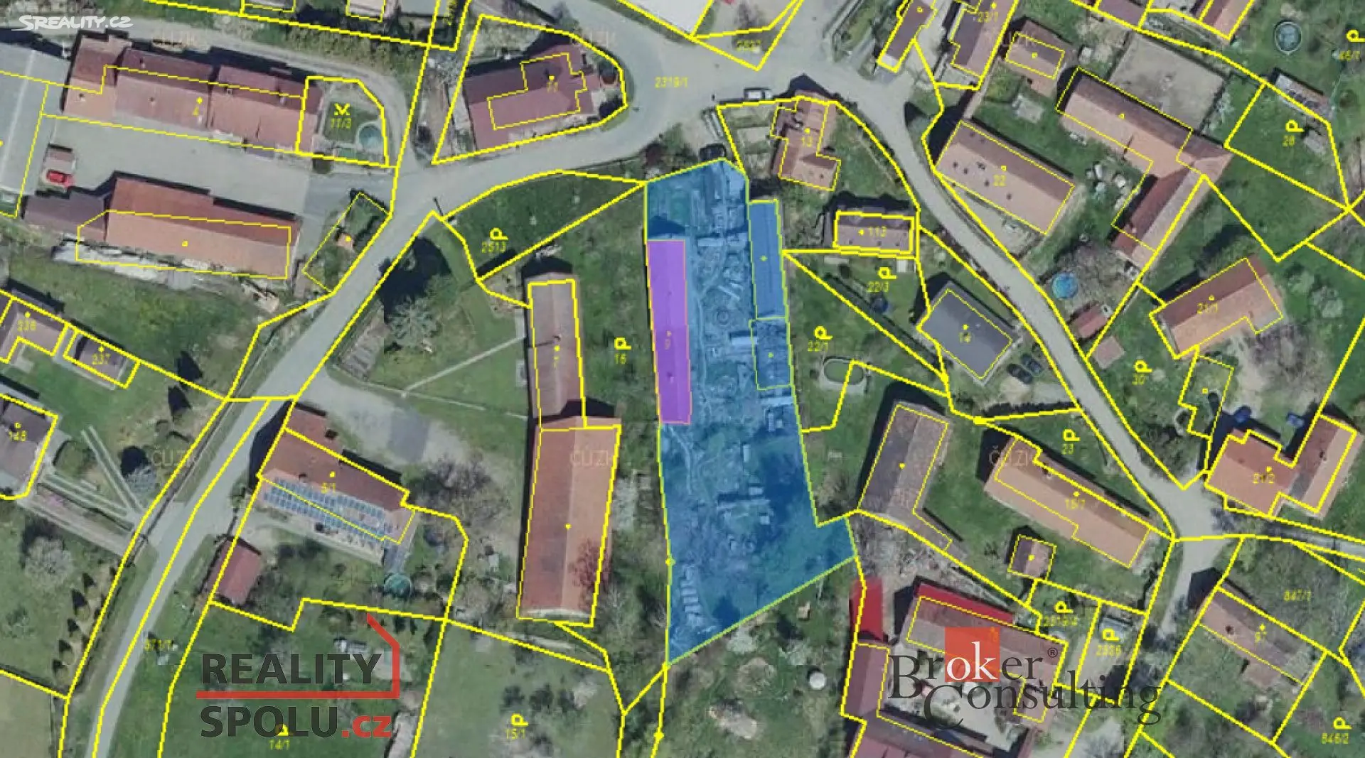 Prodej  stavebního pozemku 1 770 m², Petroupim, okres Benešov