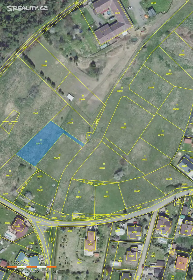 Prodej  stavebního pozemku 1 079 m², Příbram - Žežice, okres Příbram
