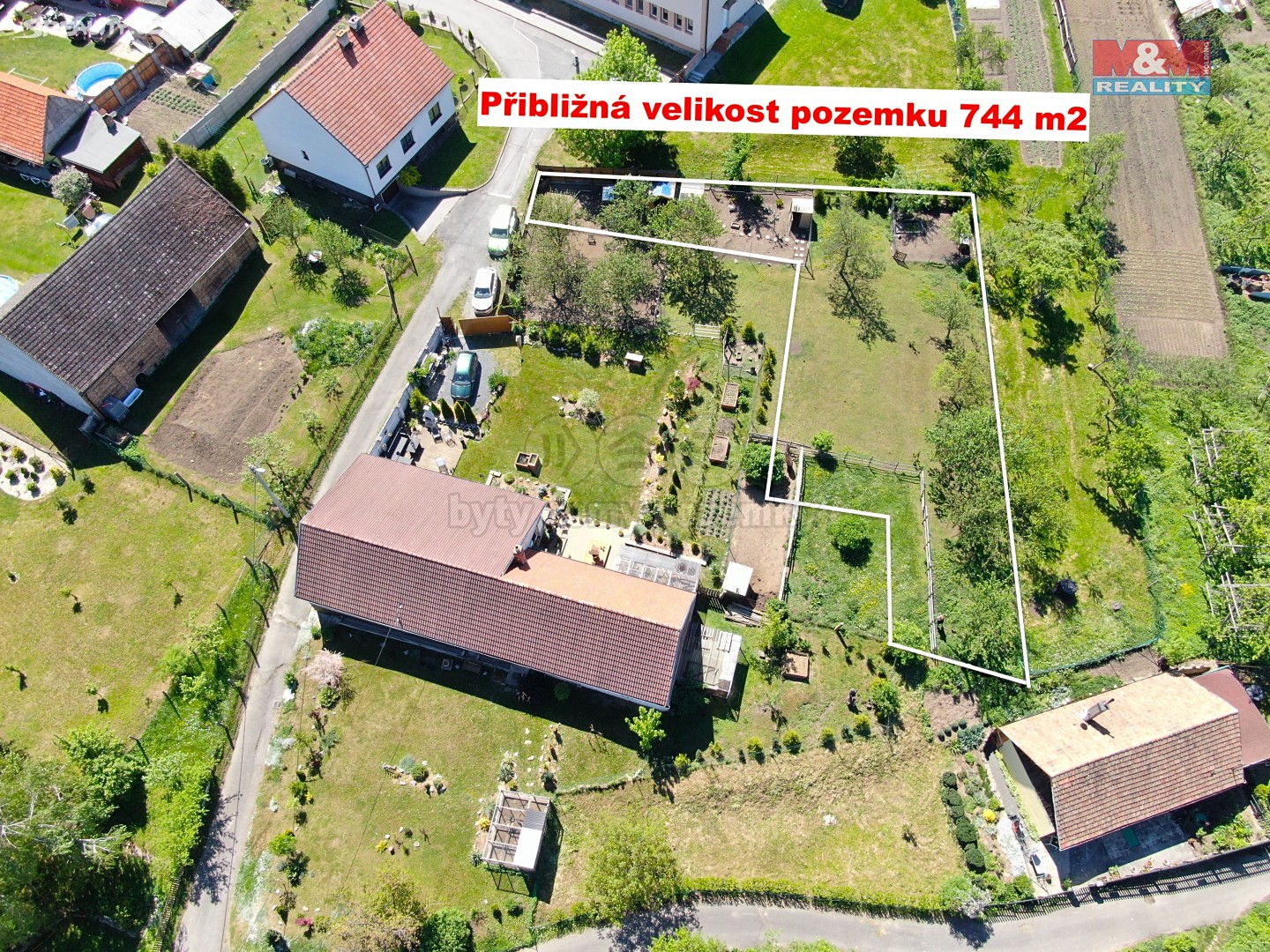 Prodej  zahrady 744 m², Roštín, okres Kroměříž