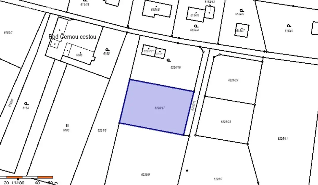 Prodej  stavebního pozemku 1 381 m², Kpt. Nálepky, Frýdek-Místek - Frýdek