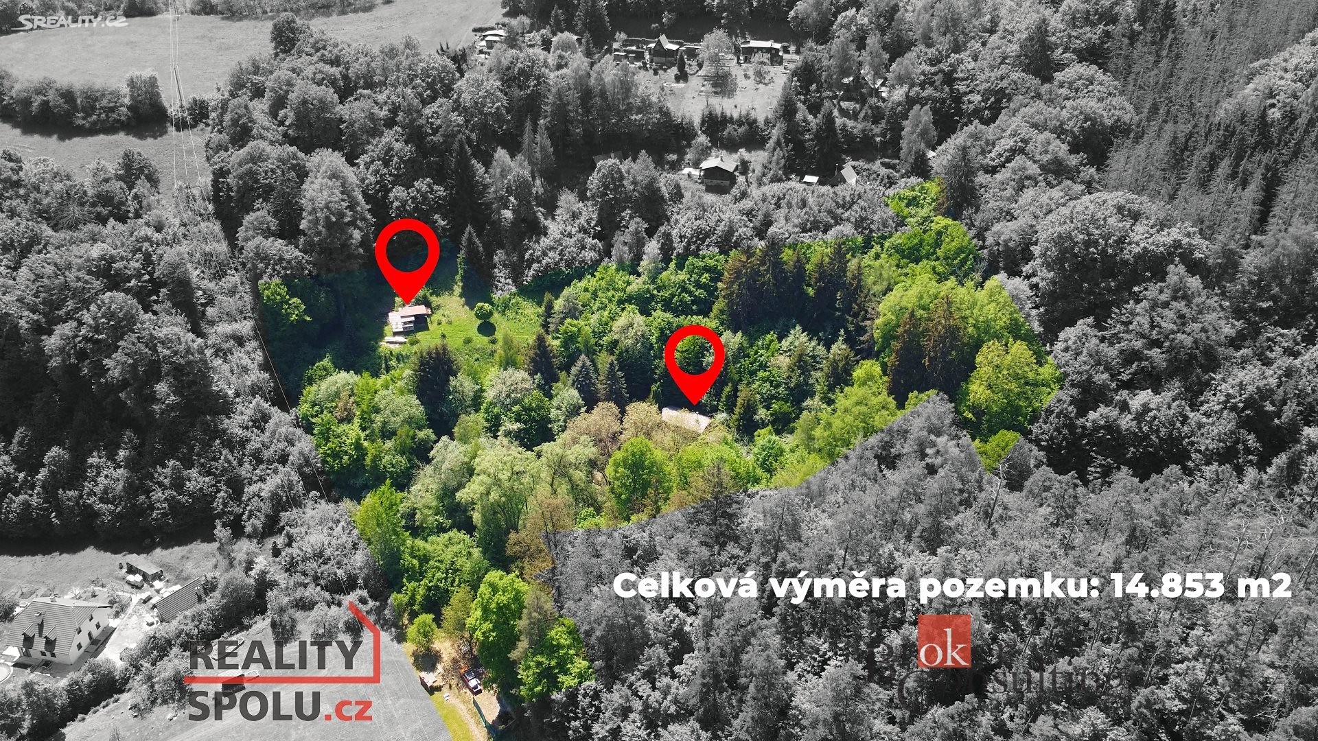 Prodej  chaty 58 m², pozemek 14 853 m², Doubravník, okres Brno-venkov