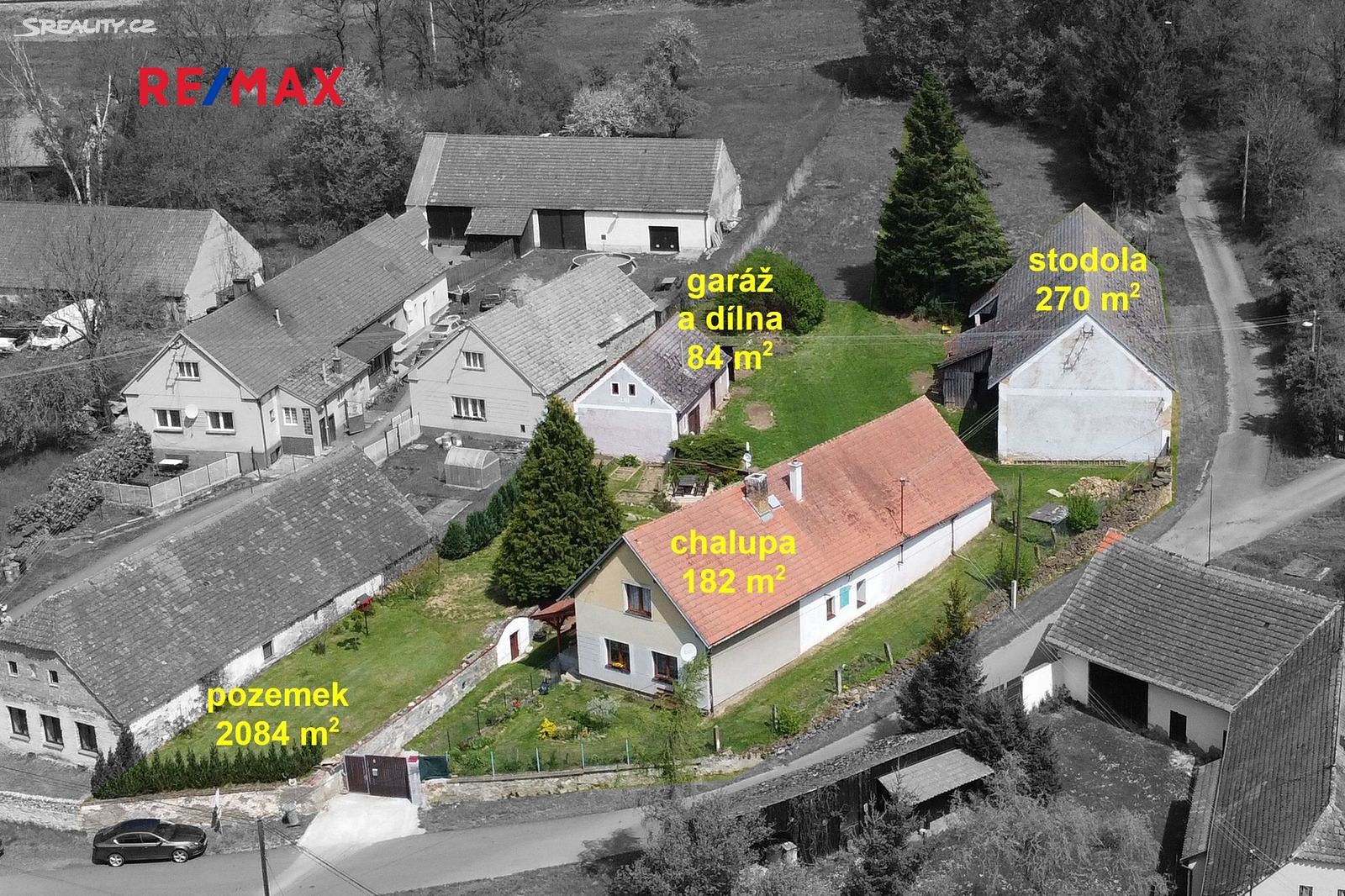 Prodej  chalupy 91 m², pozemek 2 084 m², Mileč, okres Plzeň-jih