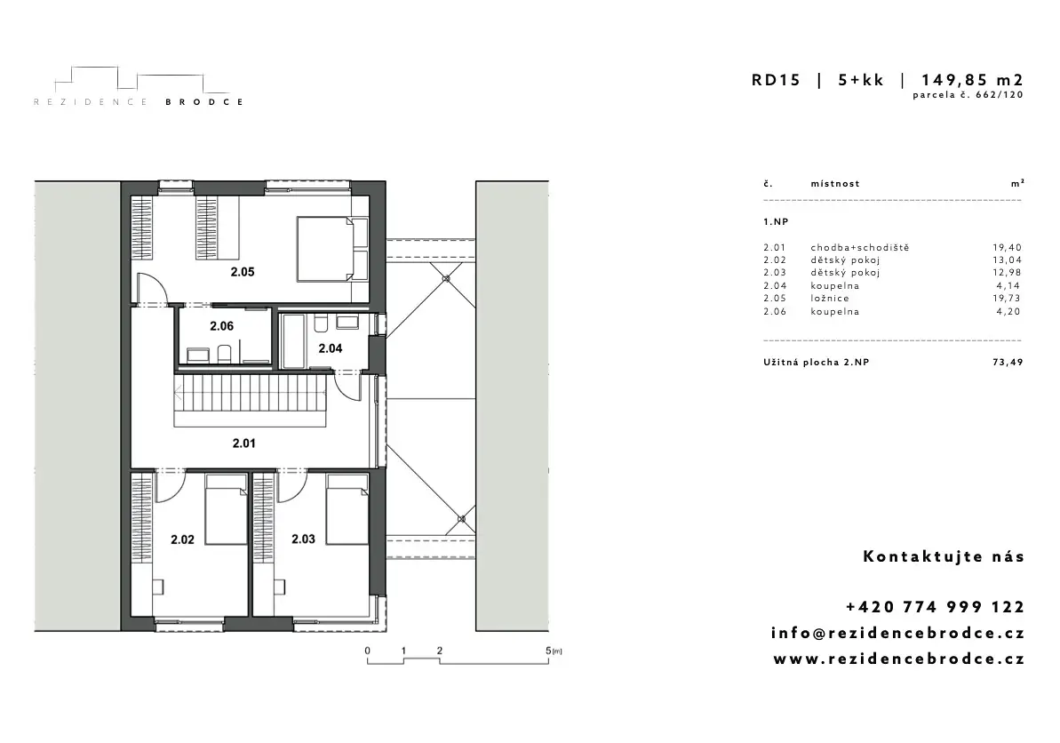 Prodej  rodinného domu 150 m², pozemek 345 m², Dobrovická, Brodce