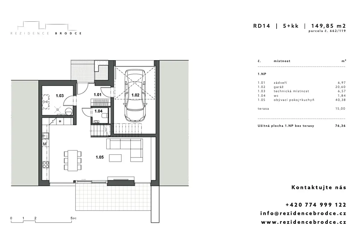Prodej  rodinného domu 150 m², pozemek 331 m², Dobrovická, Brodce