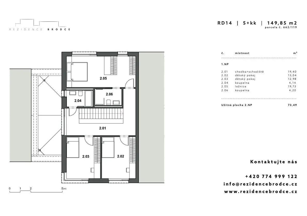 Prodej  rodinného domu 150 m², pozemek 331 m², Dobrovická, Brodce