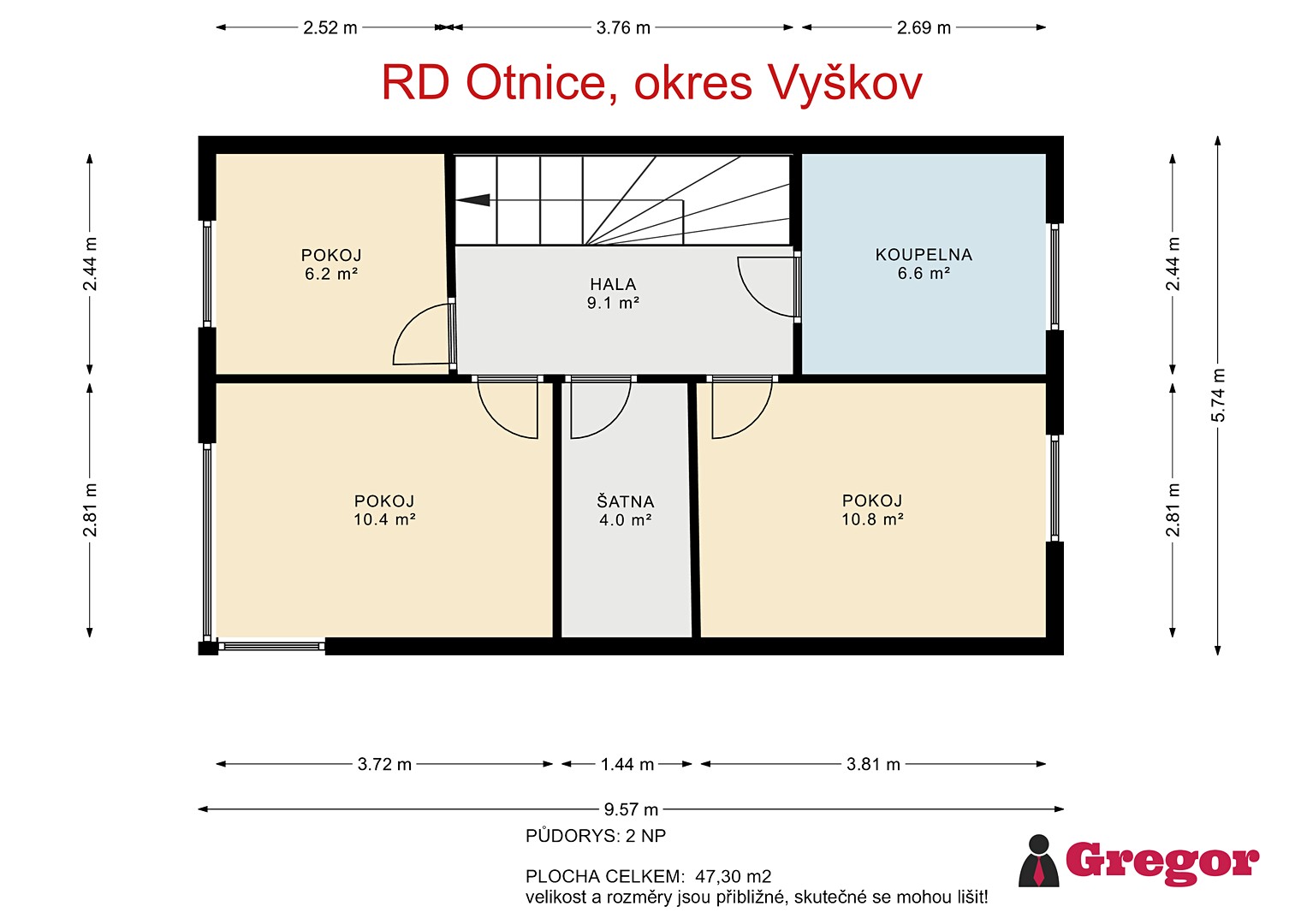 Prodej  rodinného domu 89 m², pozemek 310 m², Pod Vodárnou, Otnice