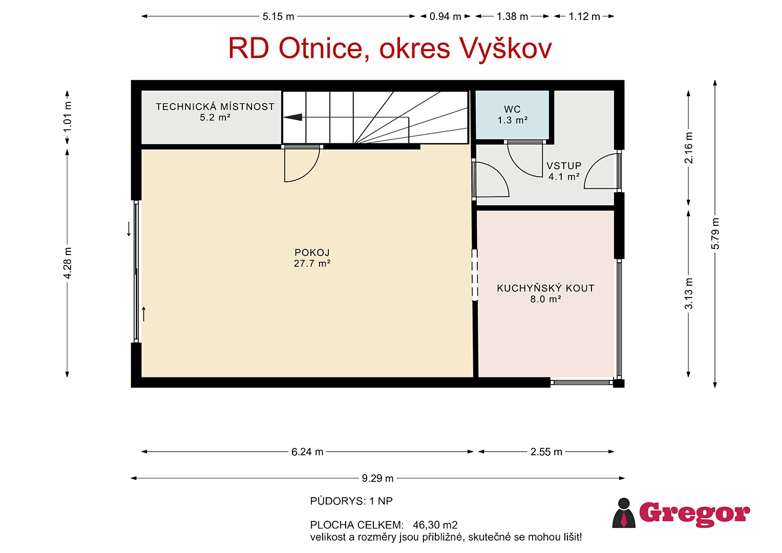 Prodej  rodinného domu 89 m², pozemek 310 m², Pod Vodárnou, Otnice