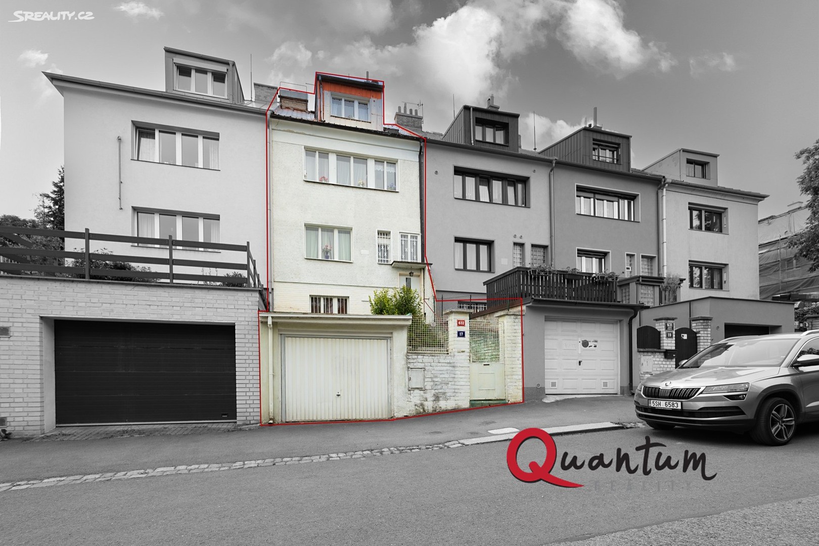 Prodej  rodinného domu 180 m², pozemek 146 m², Na Stárce, Praha 5 - Košíře