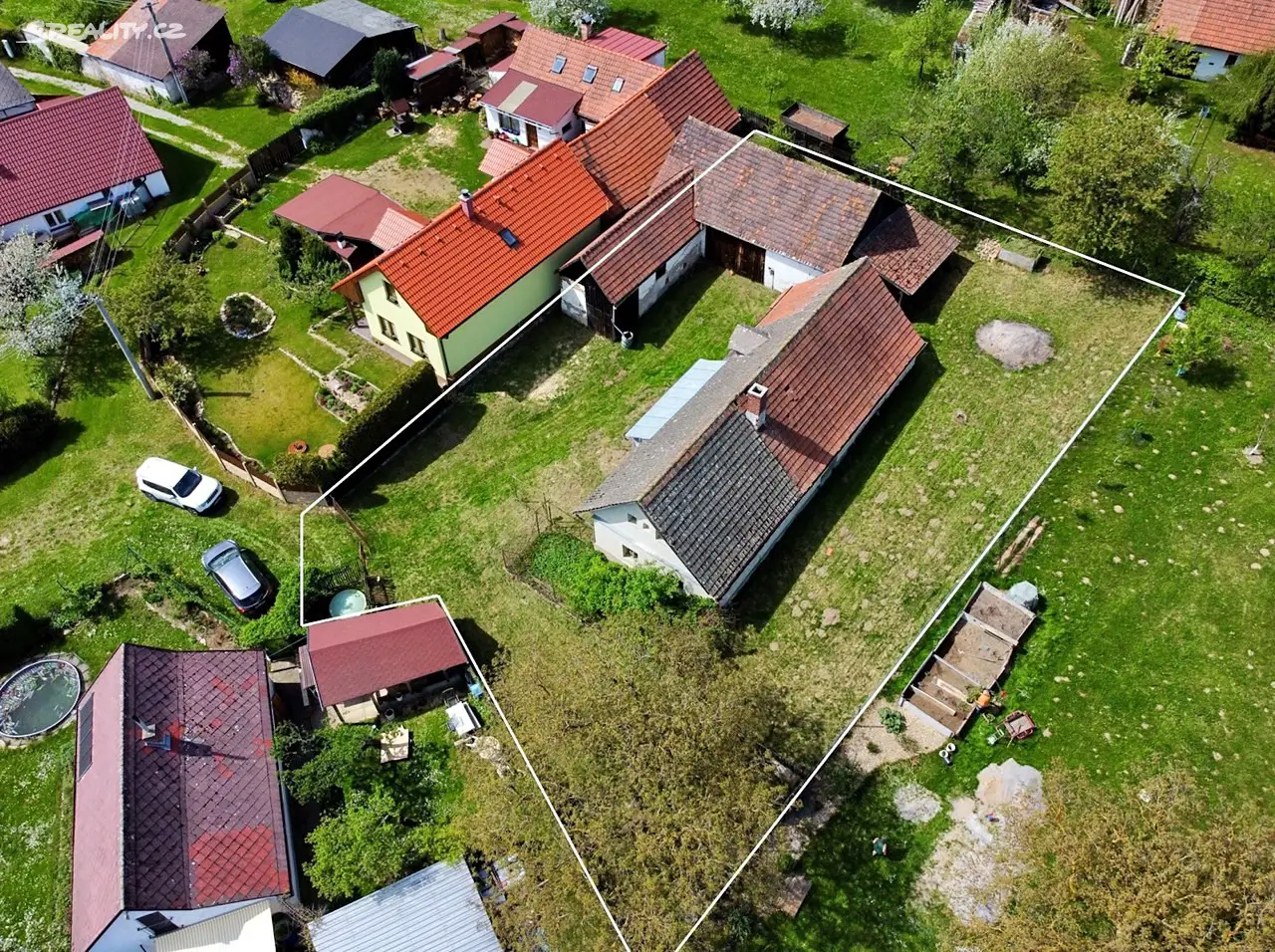 Prodej  zemědělské usedlosti 80 m², pozemek 1 042 m², Smilovy Hory - Radostovice, okres Tábor