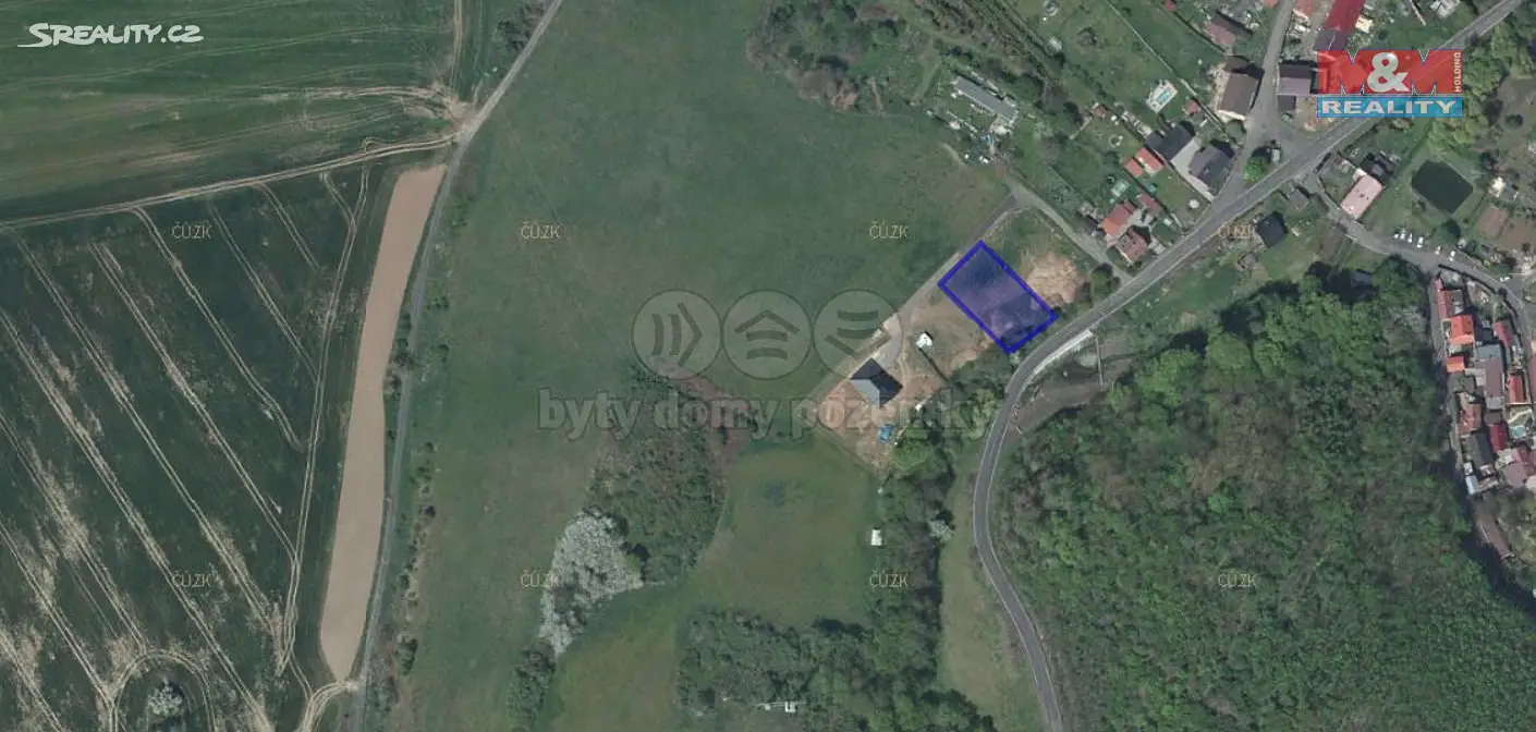 Prodej  stavebního pozemku 1 001 m², Bžany - Lhenice, okres Teplice